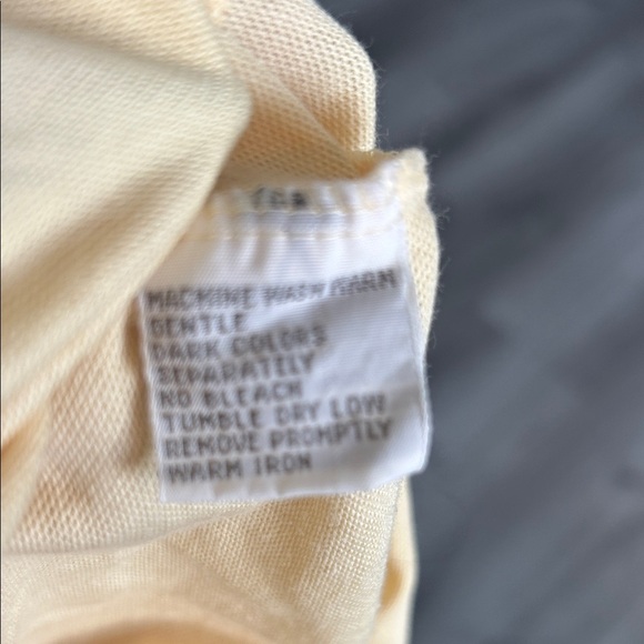 VINTAGE Christian Dior Men's Butter Yellow Button Down Shirt - Picture 6 of 6